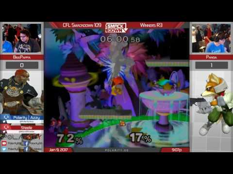 CFL Smackdown 109 Melee - Biggpappa (Ganon) vs Panda (Fox) - Winners R3