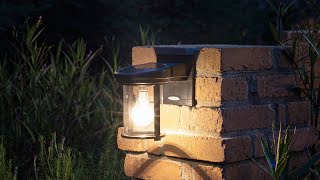 Watch A Video About the Black Coach Style Solar LED Outdoor Wall Light