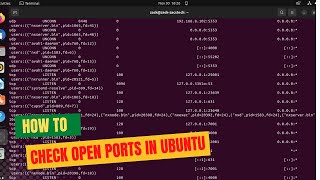 How to Check Open and Listening Ports on Linux | Ubuntu 22.04