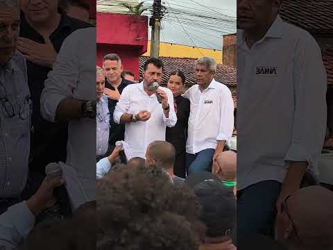 Visita do governador da Bahia em Itarantim. Fala do prefeito.