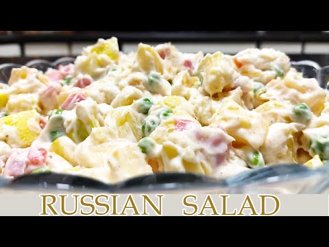 Russian Salad Recipe by Delicious Pakistani Cuisine in Urdu/ Hindi - DPC