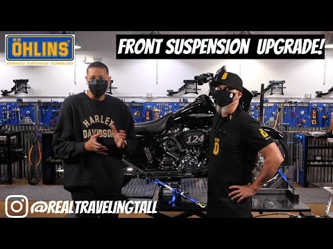 Back at Öhlins USA for a Front Suspension Upgrade on my 124 Cubic Inch Harley-Davidson Street Glide!