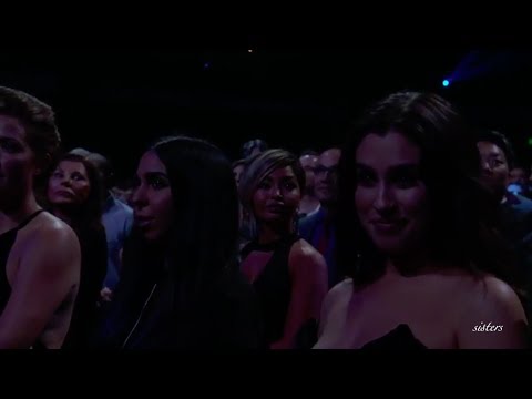 Lauren Jauregui Watching Camila Cabello Perform "Consequences" At AMAS 2018