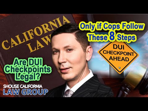 2nd YouTube video about are dui checkpoints legal in california