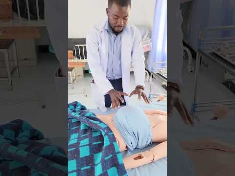 Abdominal examination of a pregnant woman 🤰 