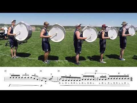 2016 Blue Knights Basses - LEARN THE MUSIC to "Goldenthal"