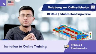 Invitation to the online training course "RFEM 6 | Eurocode 2 | Reinforced concrete structures "