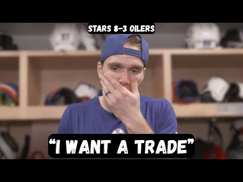 Connor McDavid wants to be TRADED after BLOWOUT loss - Post Game Interview - Stars 8-3 Oilers