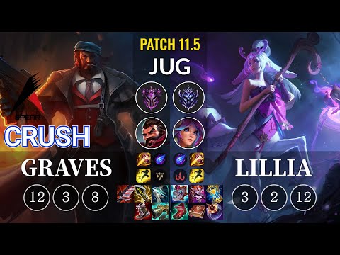ASP Crush Graves vs Lillia Jungle - KR Patch 11.5