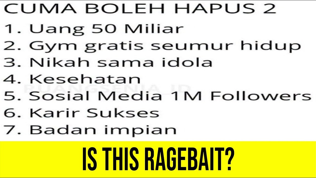 Kuis Iseng Tapi Lu Salah Jawab