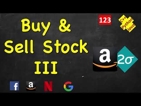 Best Time to Buy and Sell Stock iii | LeetCode 123 | C Java Python
