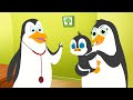 Five Little Penguins Jumping On The Bed Nursery Rhymes