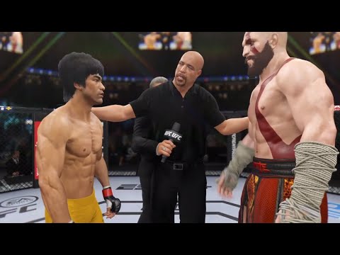 Bruce Lee vs Kratos (EA Sports UFC 4)