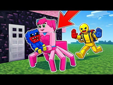 O PLAYER DE POPPY PLAYTIME ATACOU O HUGGY NO MINECRAFT