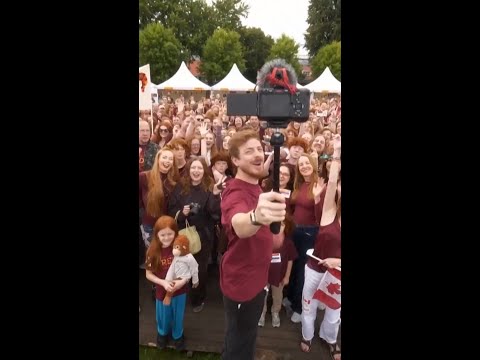 Thousands of redheads attend gathering in the Netherlands