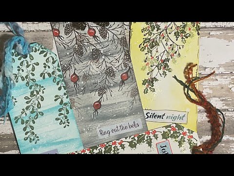 Technique Tuesday With Festive Tags by Jo Rice #laviniastamps #christmastags