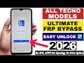 2026 All Tecno Android 11 12 Frp Bypass Unlock Google Ac Apps Not Opening Solution Without PC