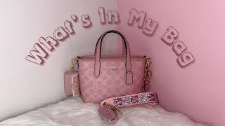 What's In My Bag + What Fits In My Coach Mini Tote 🎀