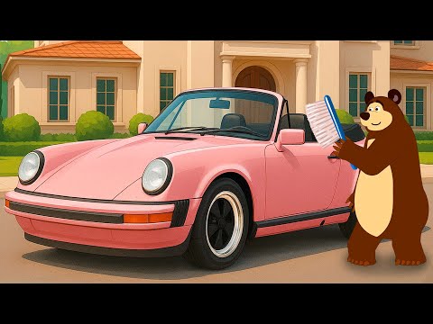 From Rusty to Shiny! Bear Restores the Pink Car to Brand New! 💖🚗 | Big Garage