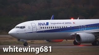 preview picture of video '[B737-800] ANA Boeing 737-800 JA53AN LANDING NOTO Airport 能登空港 2014.11.15'