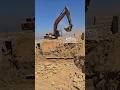Excavator Hydraulic Breaker In Action Breaking Rock Soil Real Construction ASMR ️