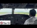 COCKPIT VIEW | Max air Boeing 737-300 Landing at Abuja airport 🇳🇬✈️