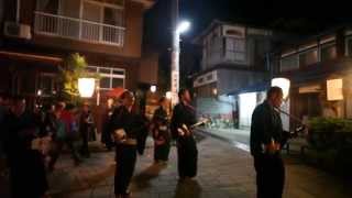 preview picture of video 'おわら風の盆2014鏡町の地方衆(9/2本祭り深夜2時)Most beautiful Bon dance Owara Kazenobon'