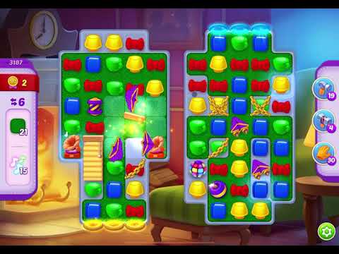 HomeScapes Level 3187 no boosters (14 moves)