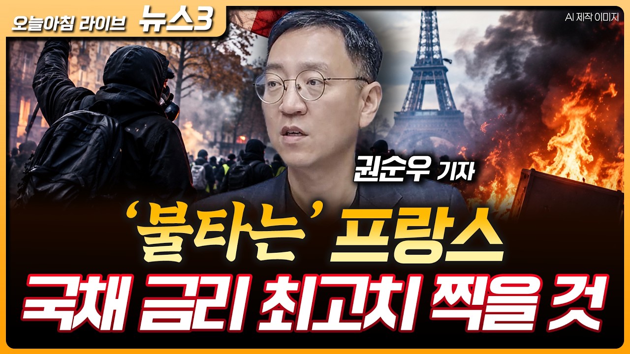 미국 데이터센터 곳곳 차질 AI 투자 균열…65% 건설 장담 못해 | 불타는 프랑스…국채 금리 수십 년 만에 최