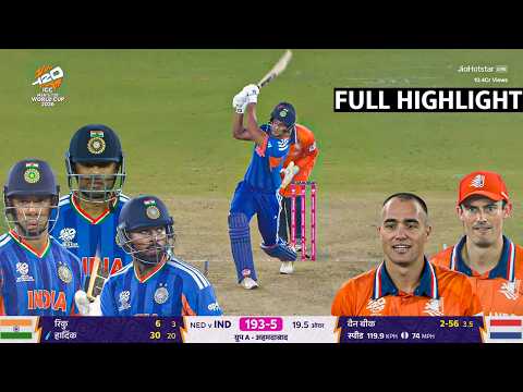 India vs Netherlands T20 Worldcup 2026 Full Match Highlights | IND vs NED T20 WC Full Highlights