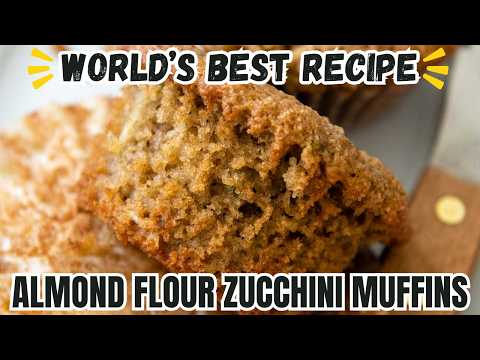 Easy Trick! Fluffiest ALMOND FLOUR ZUCCHINI MUFFINS 𑗅 Gluten Free Recipe