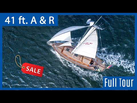 41 ft A & R "Grosser Bär" zu verkaufen - Rundgang durch die klassische Segelyacht
