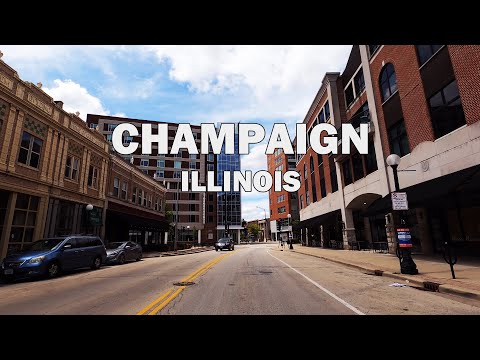 Champaign, Illinois - Driving Tour 4K