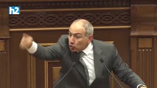 Սաղիդ տանելու եմ լցնեմ ԱԱԾ-ի պադվալը… ու առաջինը՝ քեզ, վեր ընկի տեղդ. Նիկոլ Փաշինյանը՝ Աժ-ում։