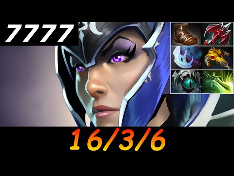 Dota 2 Luna 7777 MMR 16/3/6 (Kills/Deaths/Assists) Ranked Full Gameplay