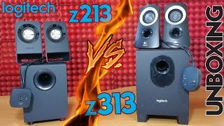 Logitech Z313 vs Z213 - Subwoofer Sound Test Unboxing ITA - casse Logitech PC ITA