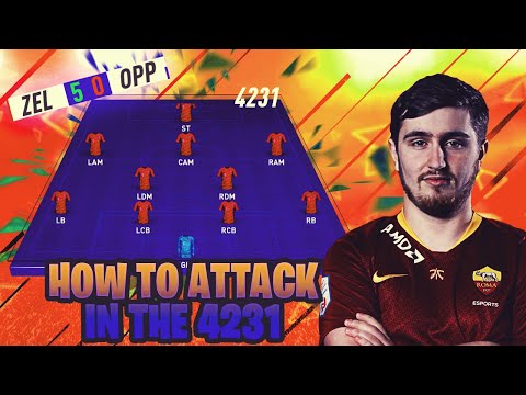 FIFA 20 HOW TO ATTACK WITH THE 4231! BEST 4231 TACTCS + INSTRUCTIONS INCLUDED! HOW TO SCORE MORE!