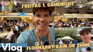 Flohmarkt Rain or Shine, 1. GameNight - Berlin Brettspiel Con 2025 – Vlog 2