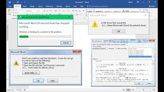 MS Word: Fix All Issues of Word File Corrupted/Not Opening/Unable to Read