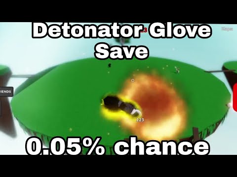 Detonator Glove Saves 120 Streak From Falling By A Bus | Slap Battles