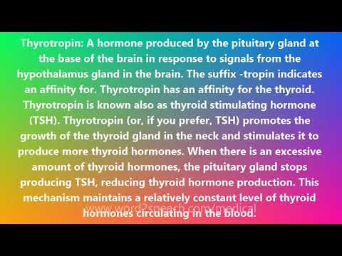 Thyrotropin - Medical Meaning