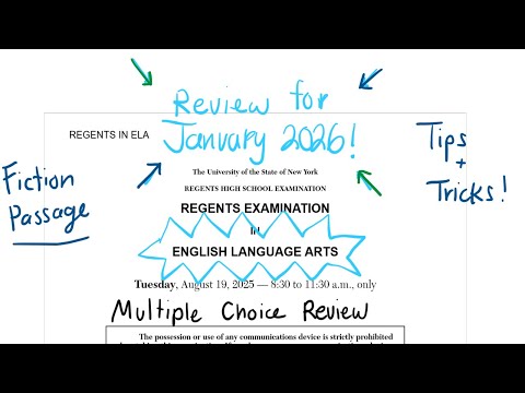 [NEW] August 2025 English Language Arts (ELA) Regents Review (Part 1, Passage A, FICTION)