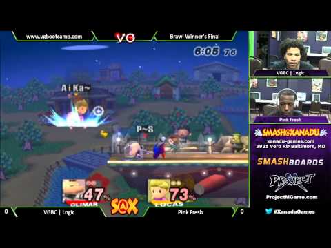 S@X Weekly - VGBC | Logic (Olimar) Vs. Pink Fresh (Lucas) SSBB Winners Finals - Smash Bros. Brawl