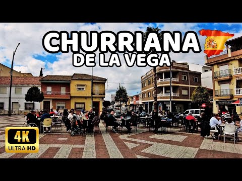 🇪🇦[4K] CHURRIANA DE LA VEGA - Peaceful Village of Andalusia, Spain - Pueblos de Granada