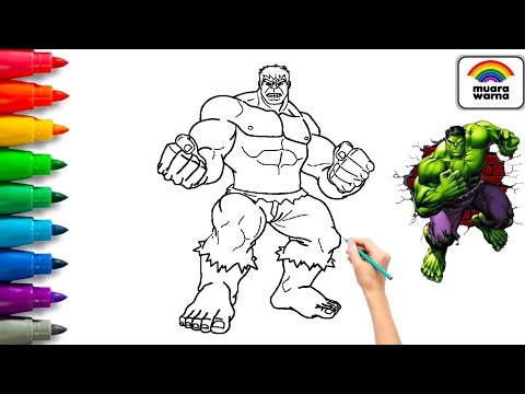 Hulk Coloring Pages | Learn Colors Superhero for Kids