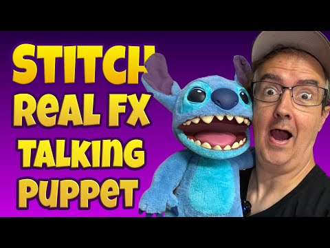 WOW! Stuff: Real FX Disney Stitch Plush from Lilo & Stitch- 18" Animatronic Plush Puppet Unboxing.