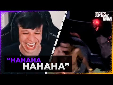 ARUAN REAGE A LOBISOMEM ATACA TIRINGA NO CARRO NOVO 😂 (COMÉDIA SELVAGEM) - Cortes do Aruan