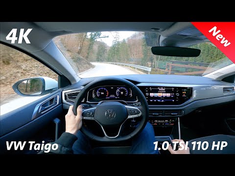 VW Taigo Style 2022 - POV test drive in 4K | 1.0 TSI - 110 HP, 7-speed DSG (Consumption)