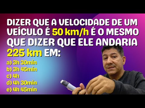 PROBLEM WITH AVERAGE SPEED | Prof. Robson Liers | Mathematically