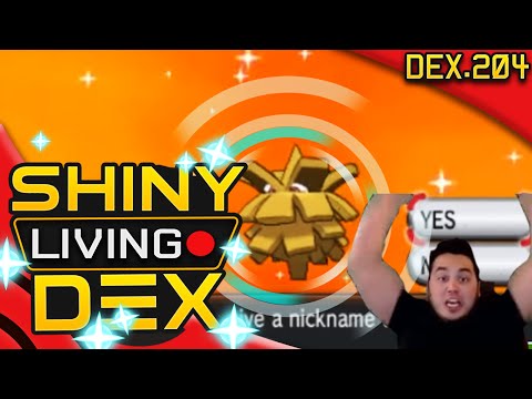 FINALLY! 1600+ EGGS SHINY PINECO! Live Reaction! Quest For Shiny Living Dex #204 | Pokemon XY